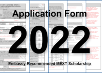 MEXT Scholarship Application form Embassy sample