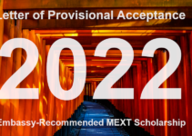 MEXT scholarship embassy letter of provisional acceptance